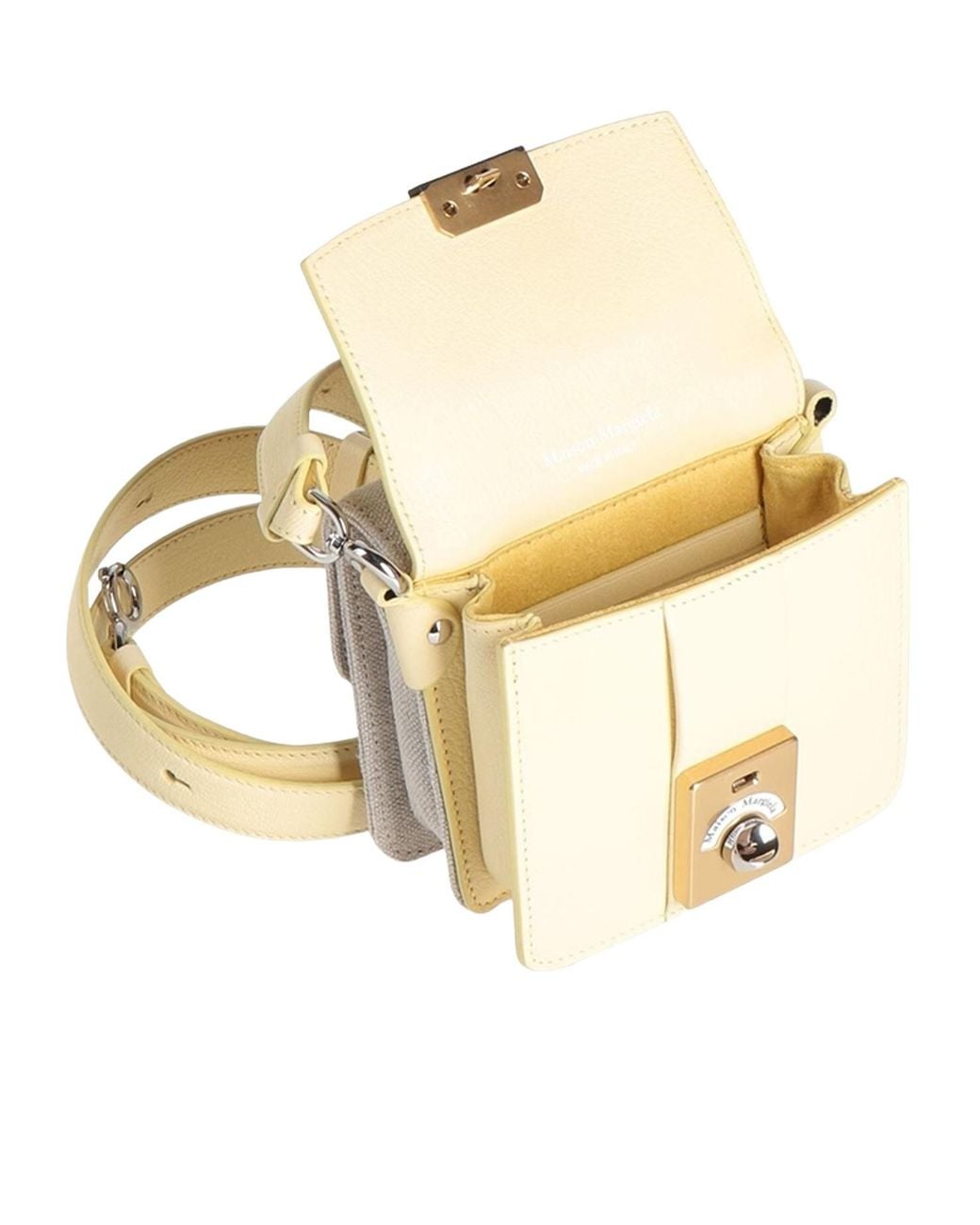 Maison Margiela Natural Two-Tone Handbags