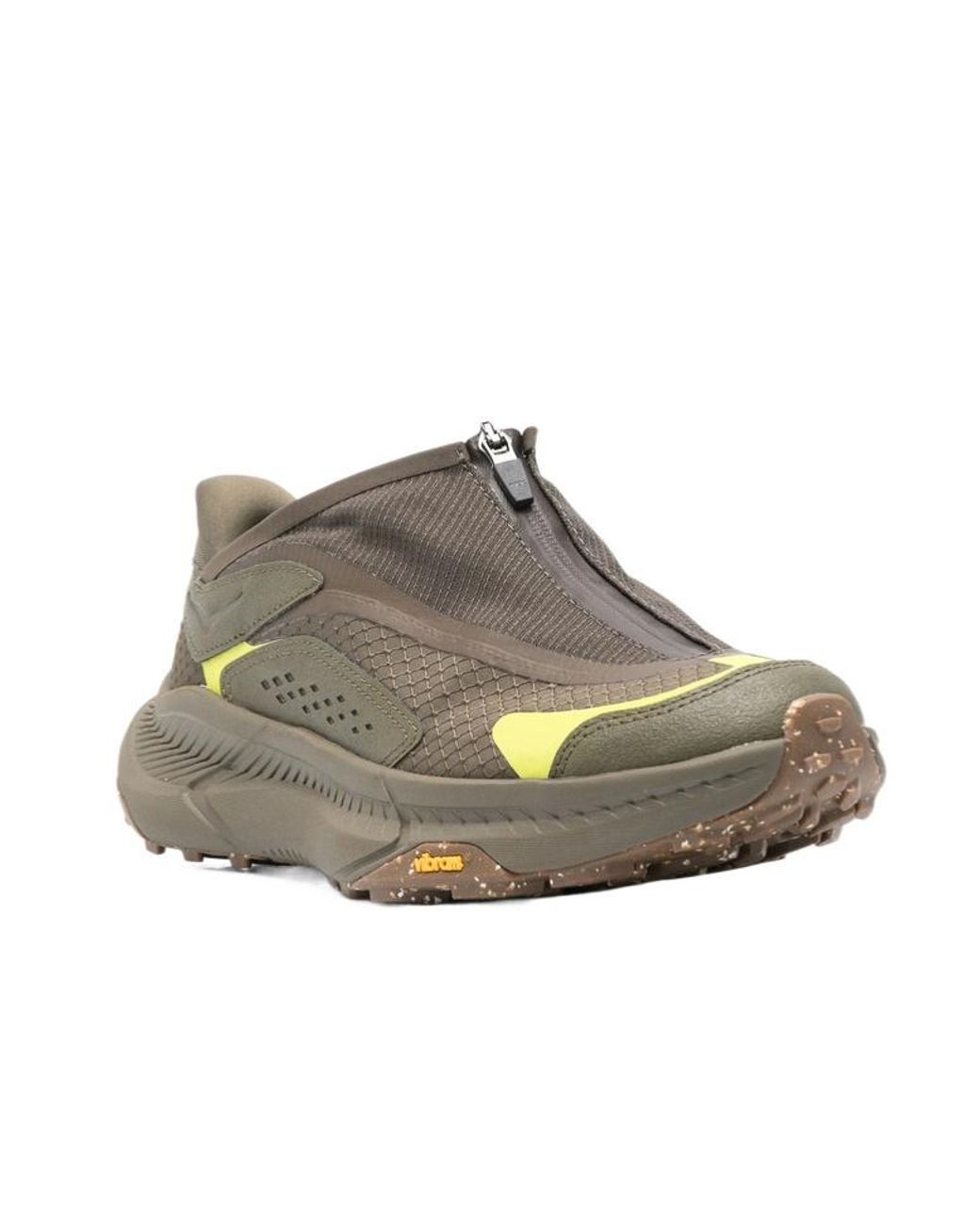 Hoka One One Brown Transport X Zip-Detailed Chunky Sneakers for men