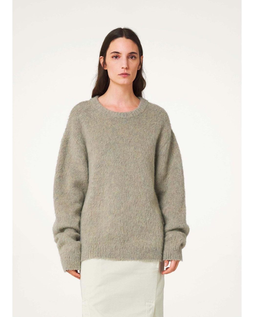 Lemaire Natural Crewneck Knitted Jumper for men