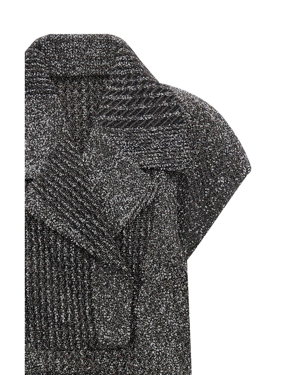 Missoni Gray Short-Sleeved Dress