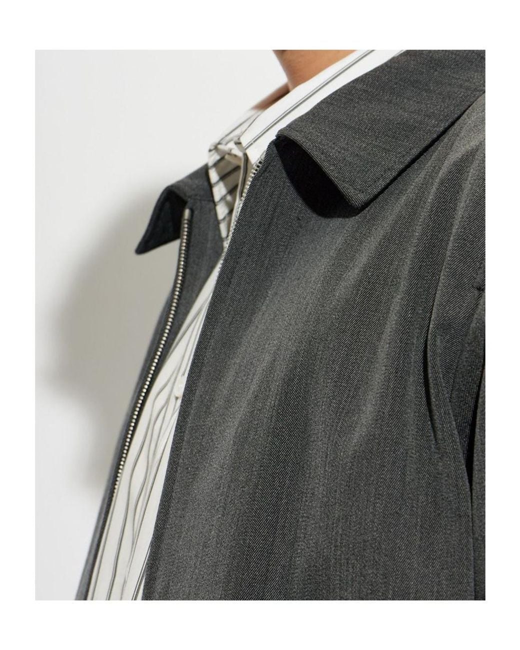 A.P.C. Gray Gaspard Zip-Up Jacket for men