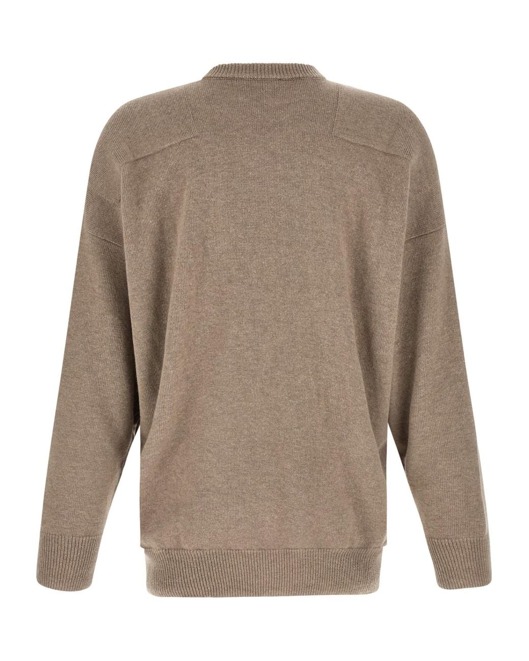 Jil Sander Brown Relaxed Knit Sweater for men