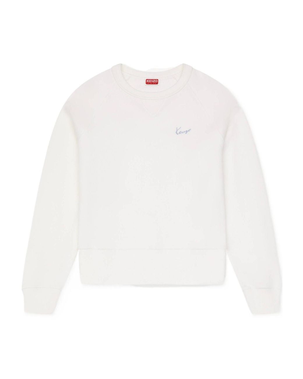 KENZO White Signature Embroidered Crewneck Sweatshirt