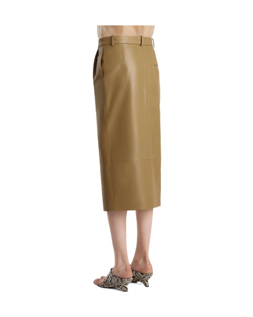 Khaite Natural Anden Midi Skirt