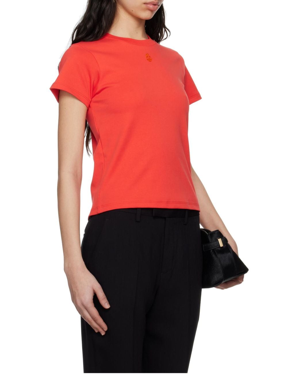 McQueen Skull Embroidered Crewneck T-Shirt