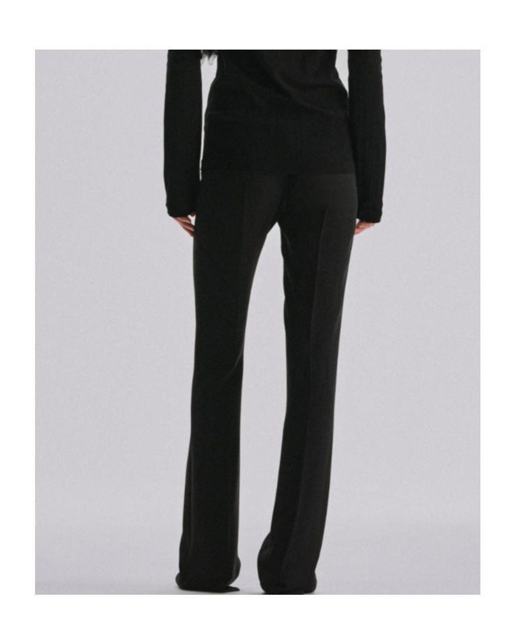 The Row Blue Fabien High-Waist Straight Pants