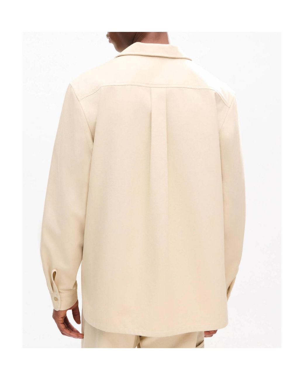 KENZO Natural Embroidered Pocket Shirt for men