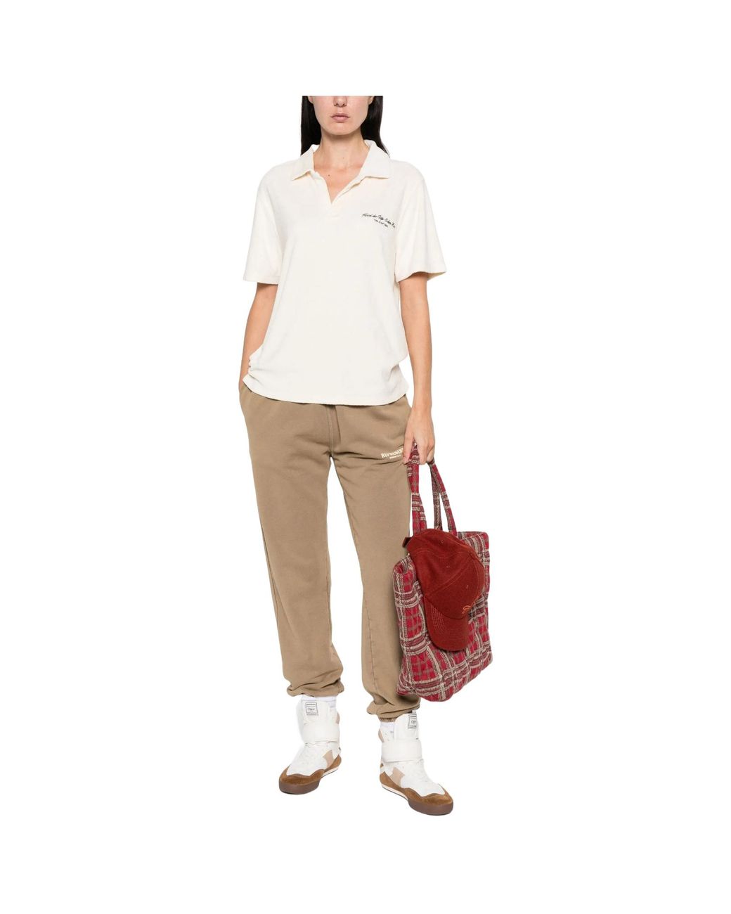 Sporty & Rich White Eden Script T-Shirt
