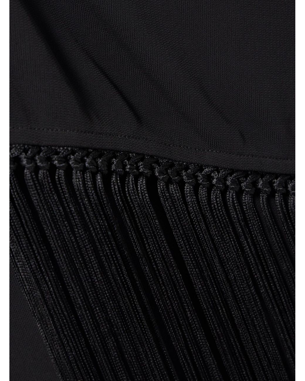Acne Black Draped Satin Dress