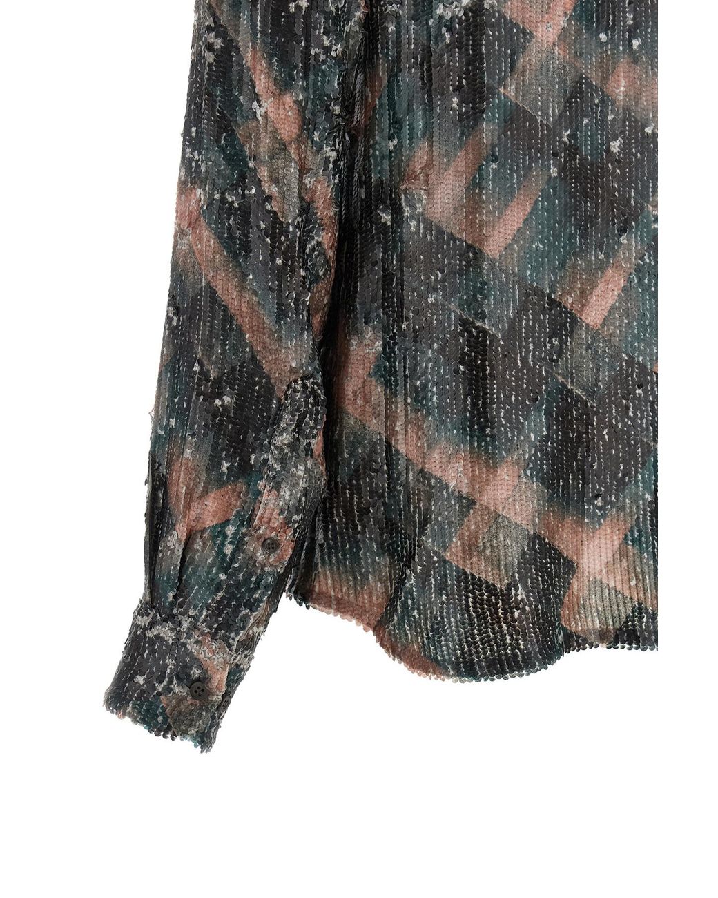 Dries Van Noten Gray Chowy Emb Shirt