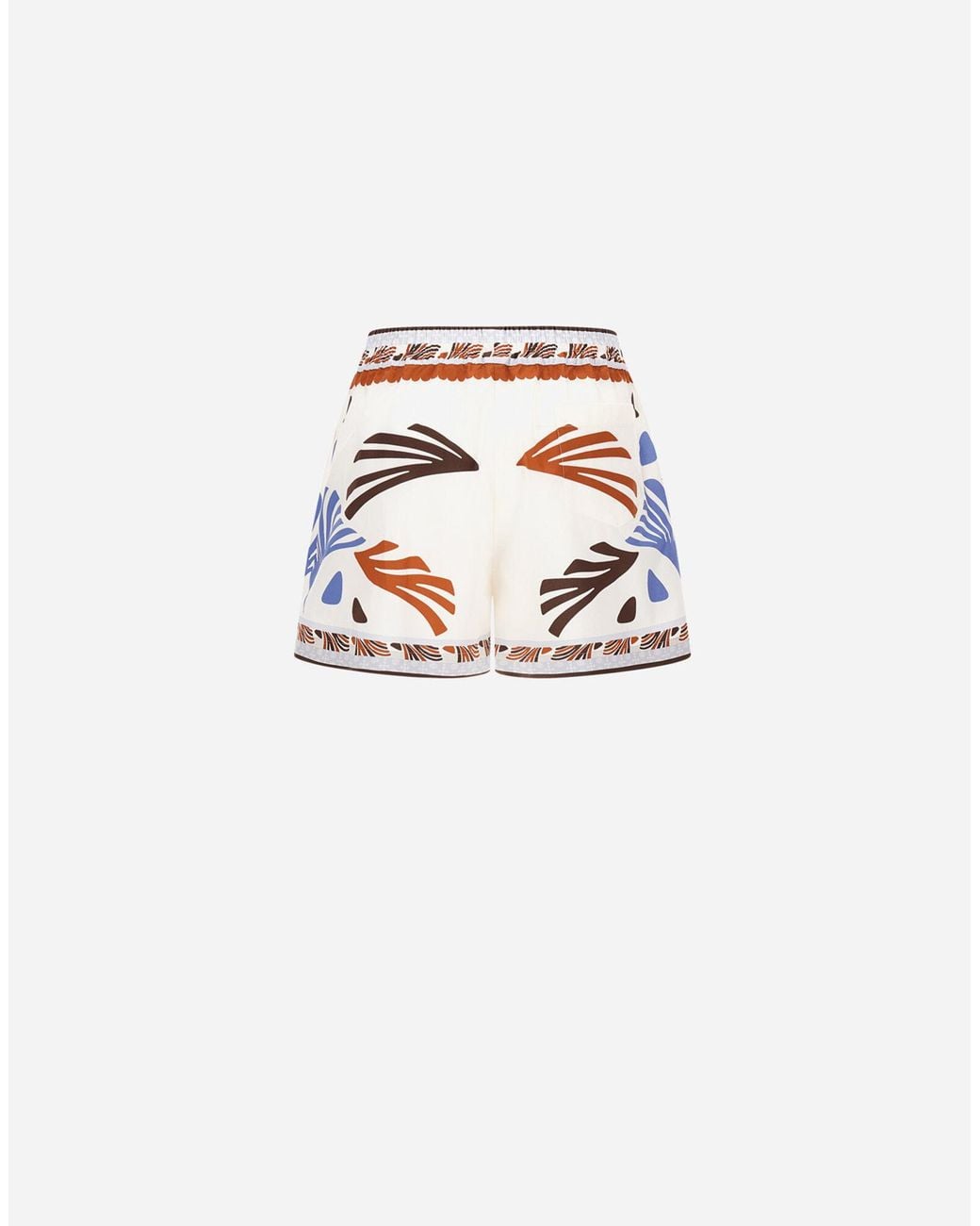 Herno White Summer Print Shorts