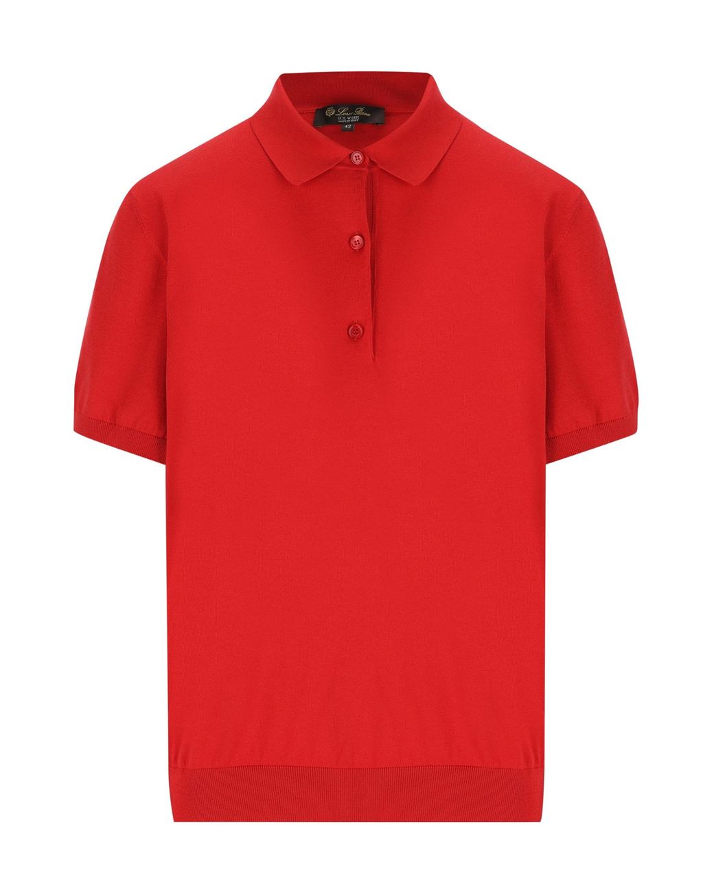 Loro Piana Red Regular Fit Polo Shirt
