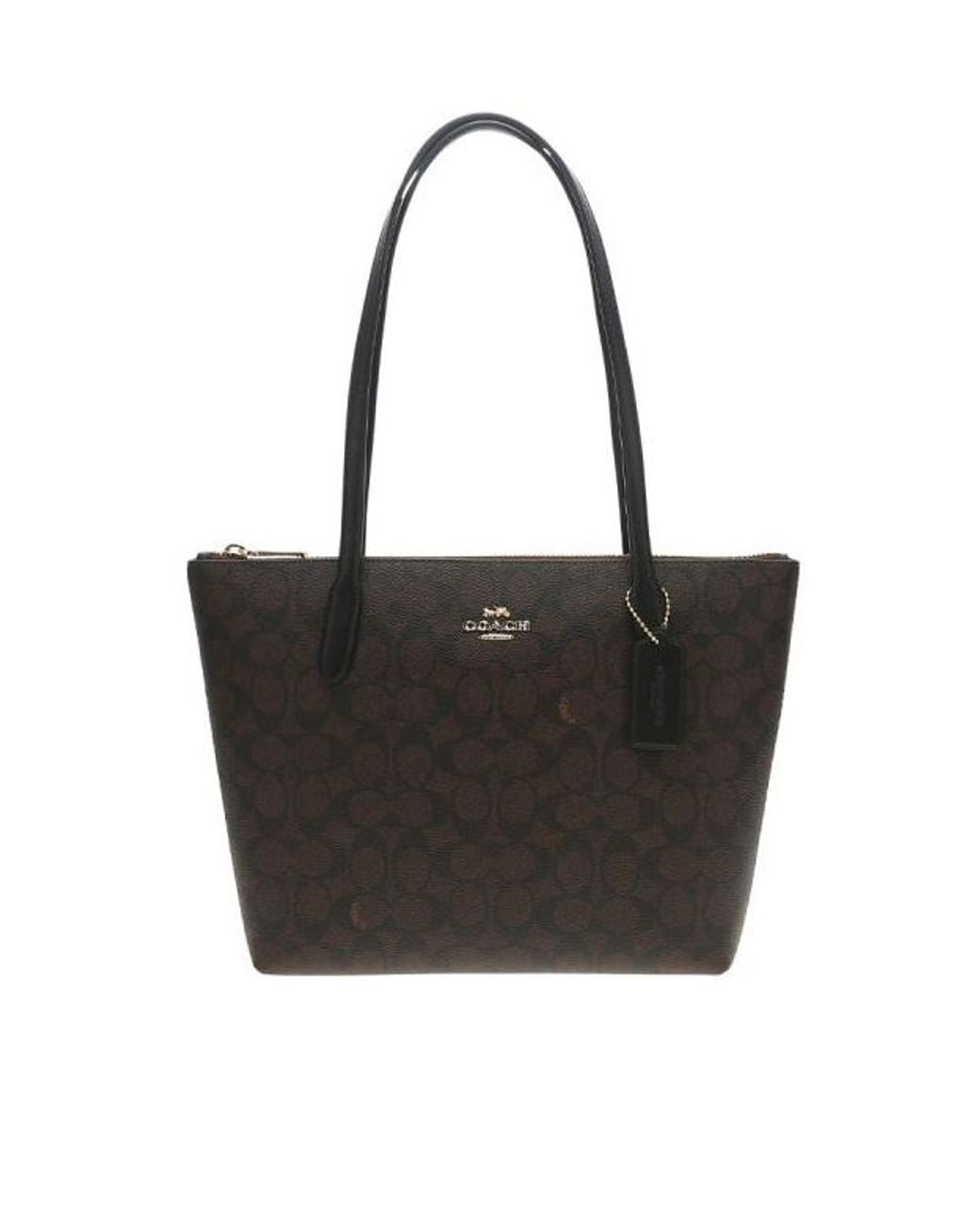 COACH Black Logo Tote Bag