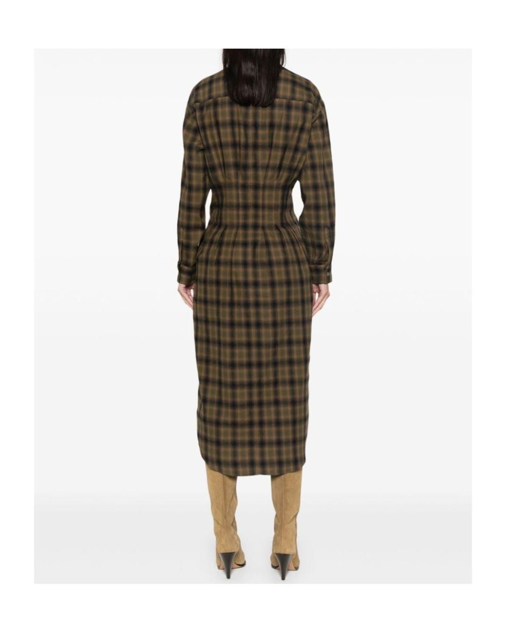 Isabel Marant Black Isabel Marant Étoile Timea Checked Shirt Dress