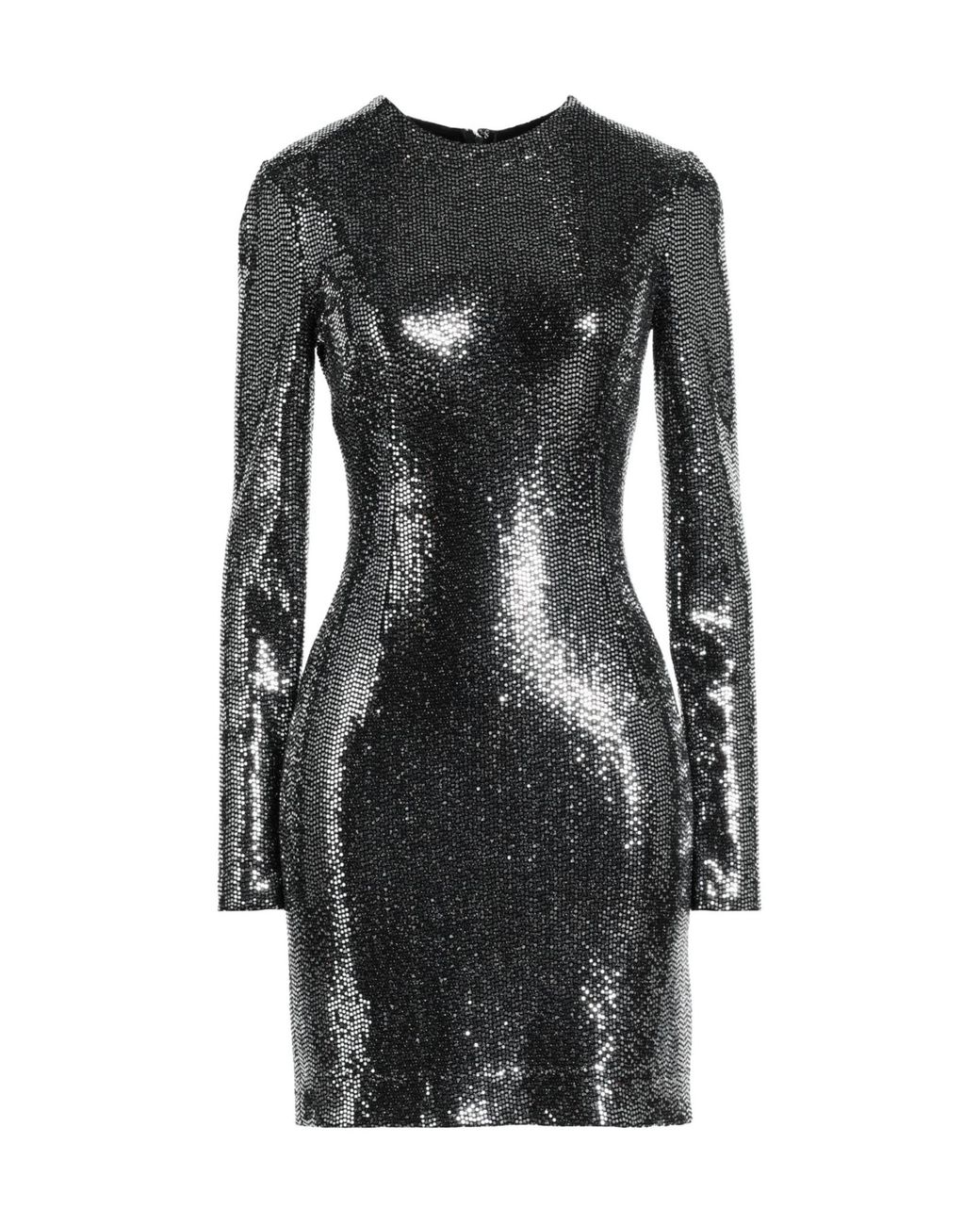 Dolce & Gabbana Black Crewneck Bodycon Dress