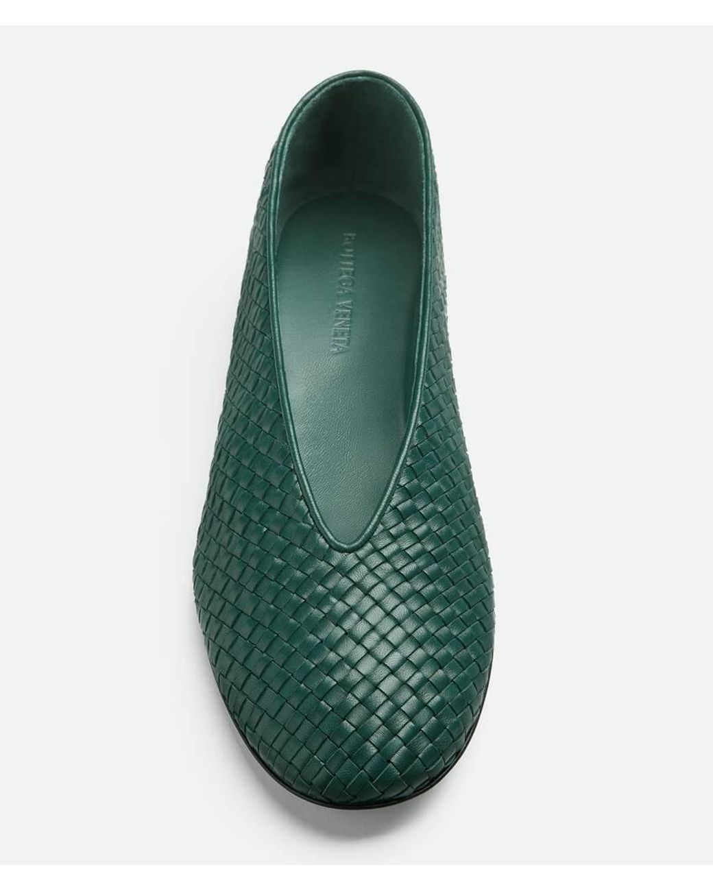 Bottega Veneta Green Rosa Ballerina