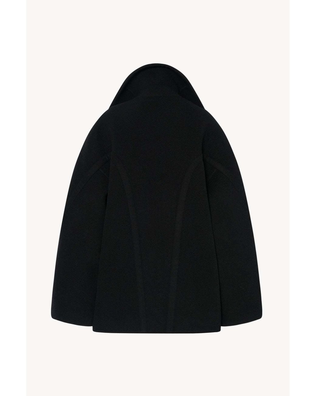The Row Black Temur Wrap Coat