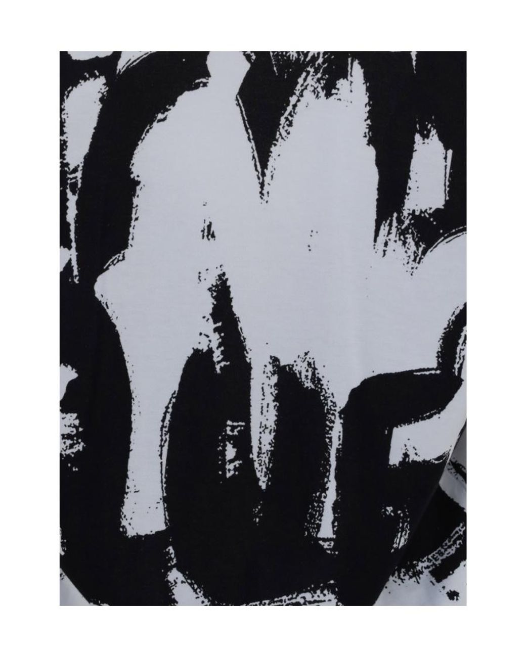 McQueen Black Graphic Printed Crewneck T-Shirt