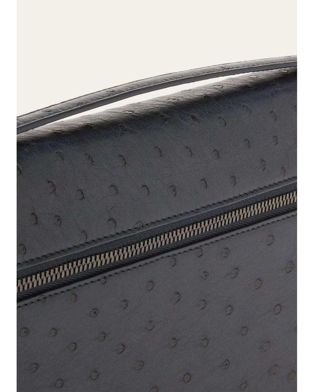 Loro Piana Black Zip Tote Bag for men