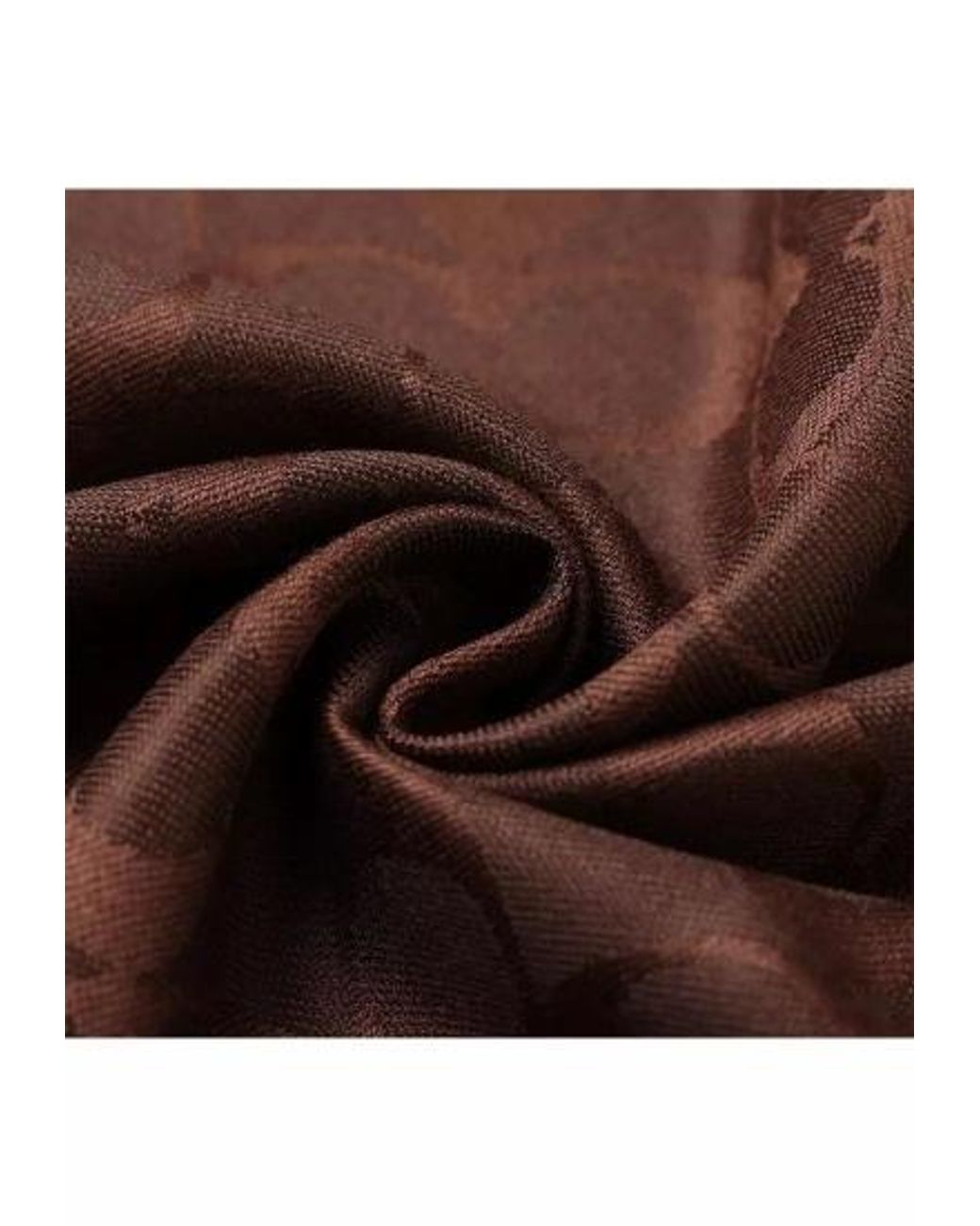 COACH Brown Tasseled Scarf