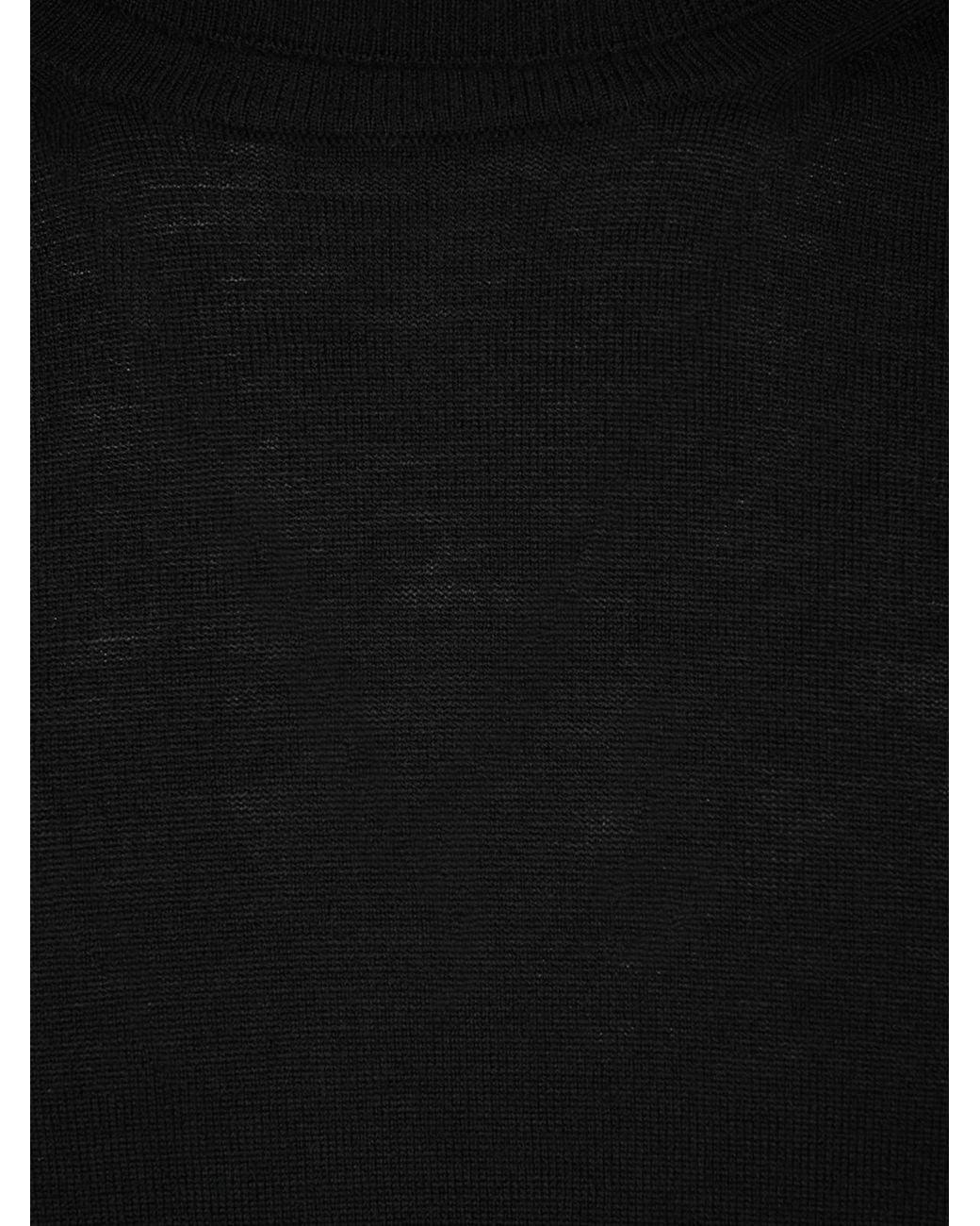 Canali Black Fine Knit Turtleneck Knitted Sweater for men