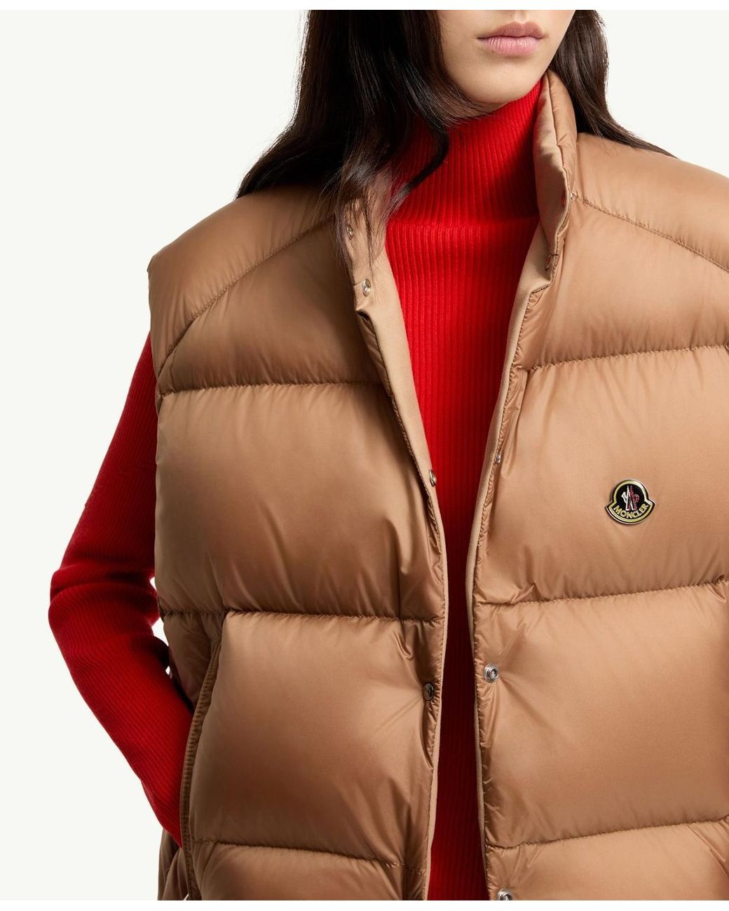 Moncler Brown Tibb Reversible Down Vest