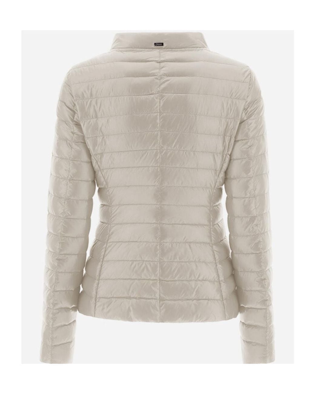 Herno Gray Quilted Fitted Down Jacket