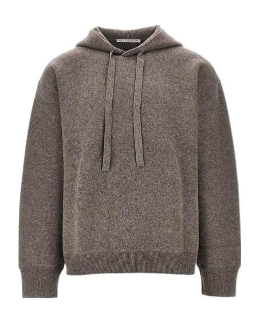 Studio Nicholson Gray Long-Sleeve Hoodie for men