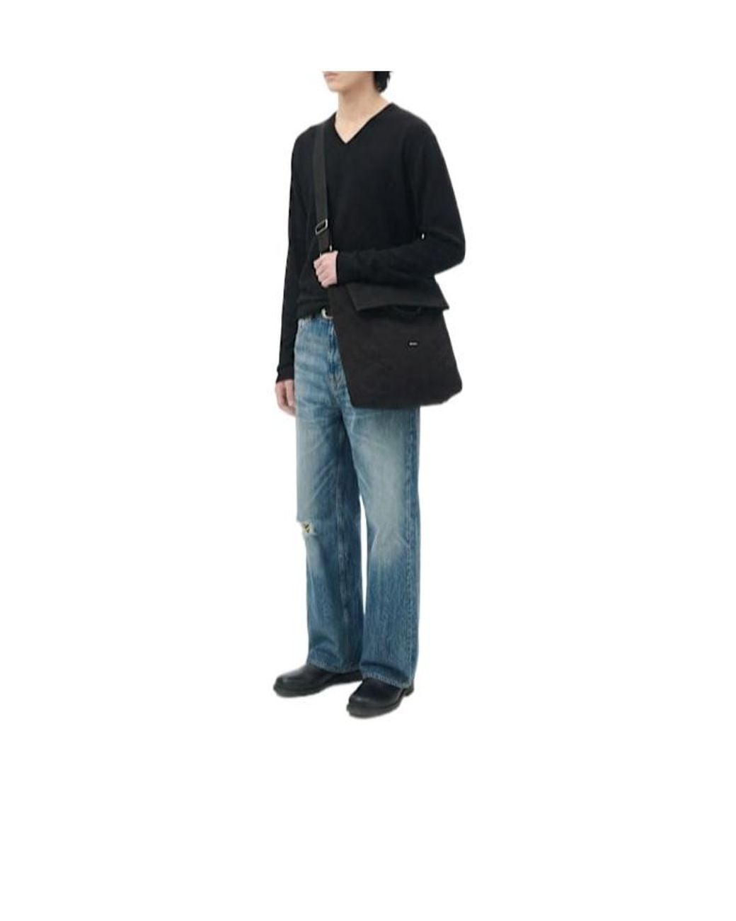 Our Legacy Black Belt Bag for men