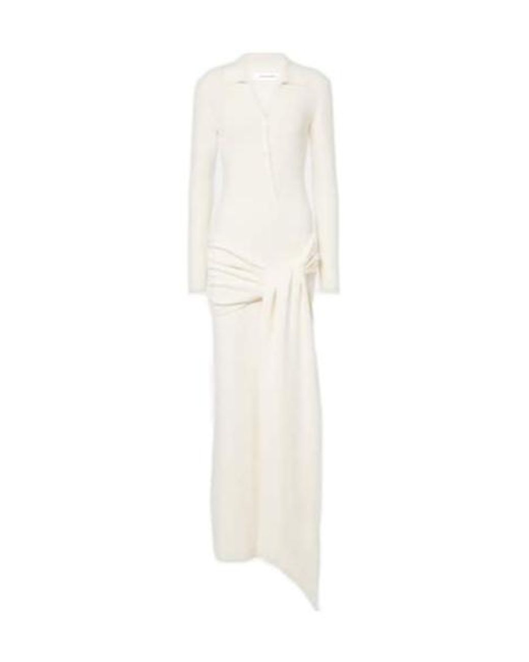 AYA MUSE White V-Neck Dress
