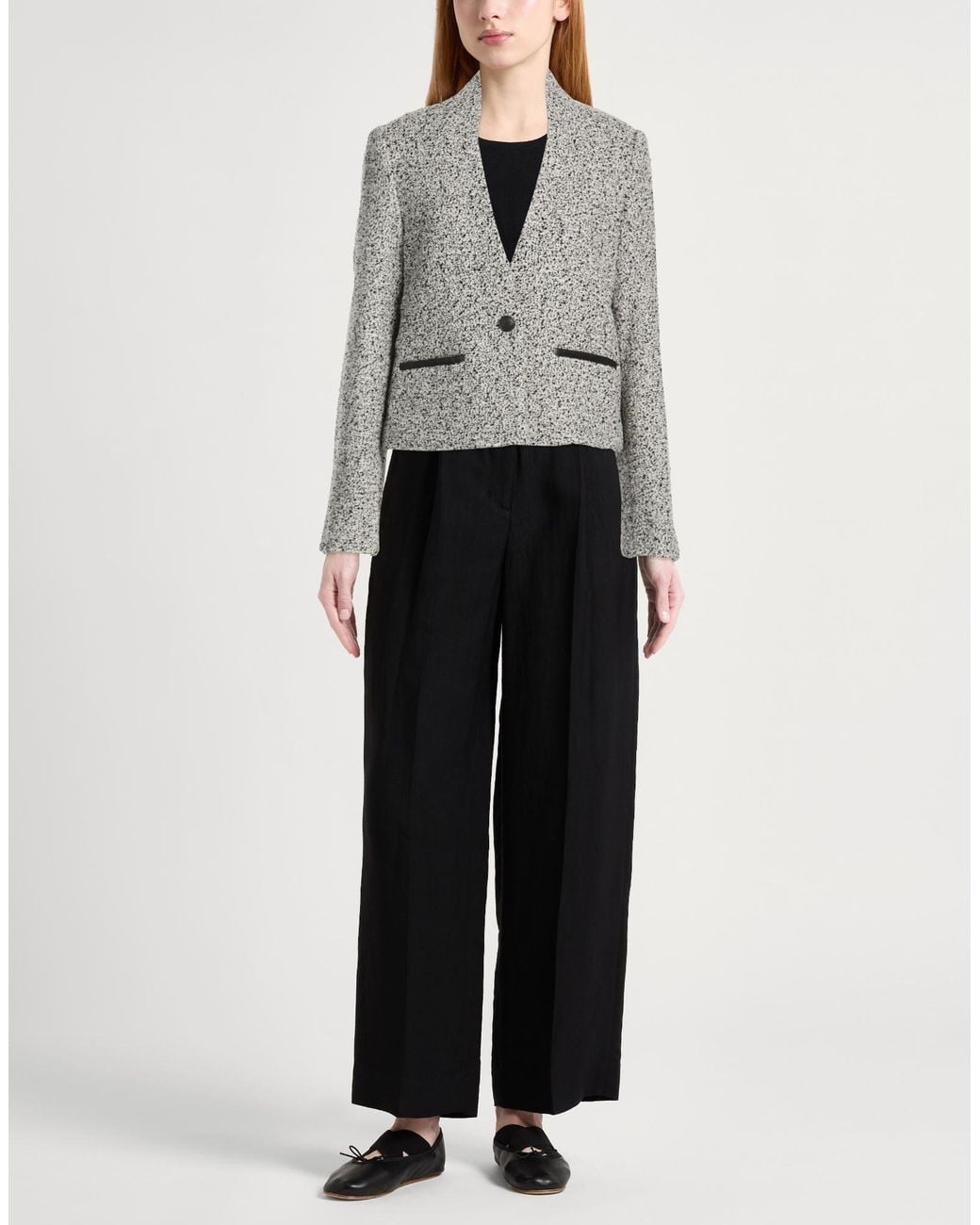 Rag & Bone Gray Blazer Wool, Polyester, Acrylic, Nylon