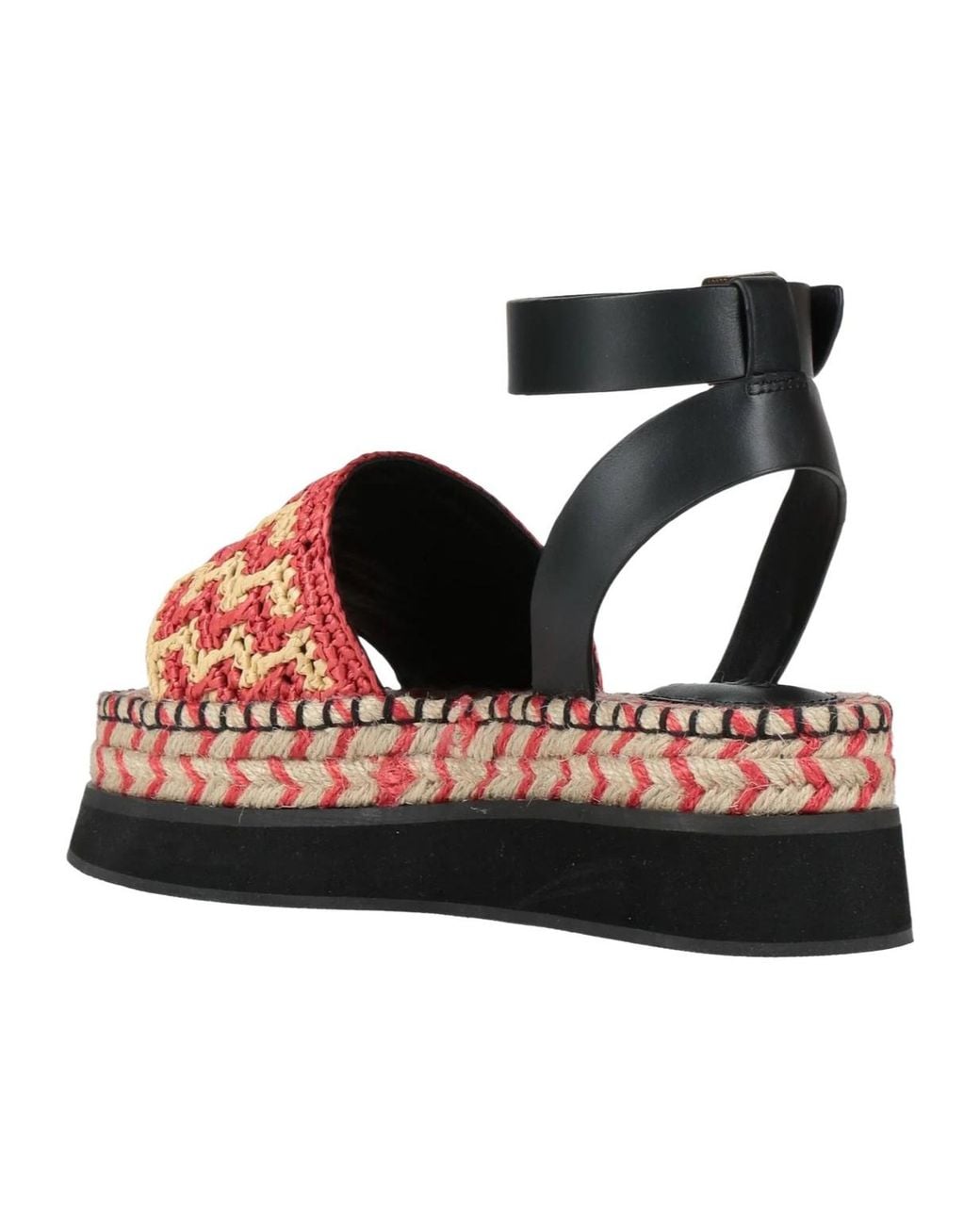 Farm Rio Black Hemp Rope Sandals