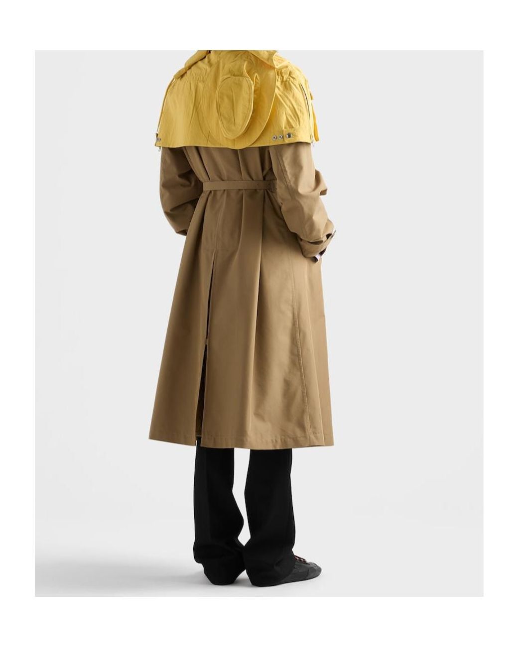Prada Natural Cotton Blend Coat for men