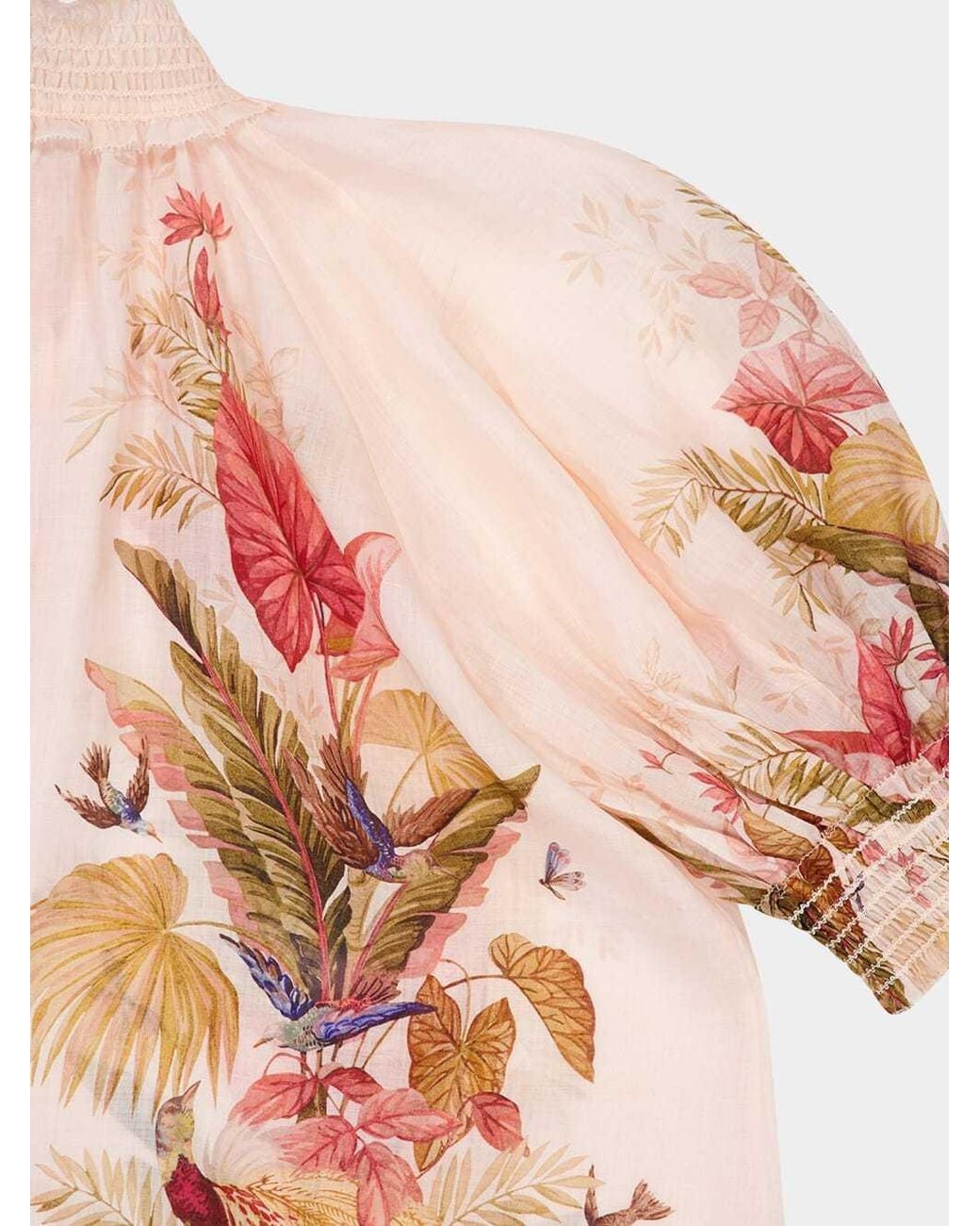 Zimmermann Pink Ascension Billow Blouse