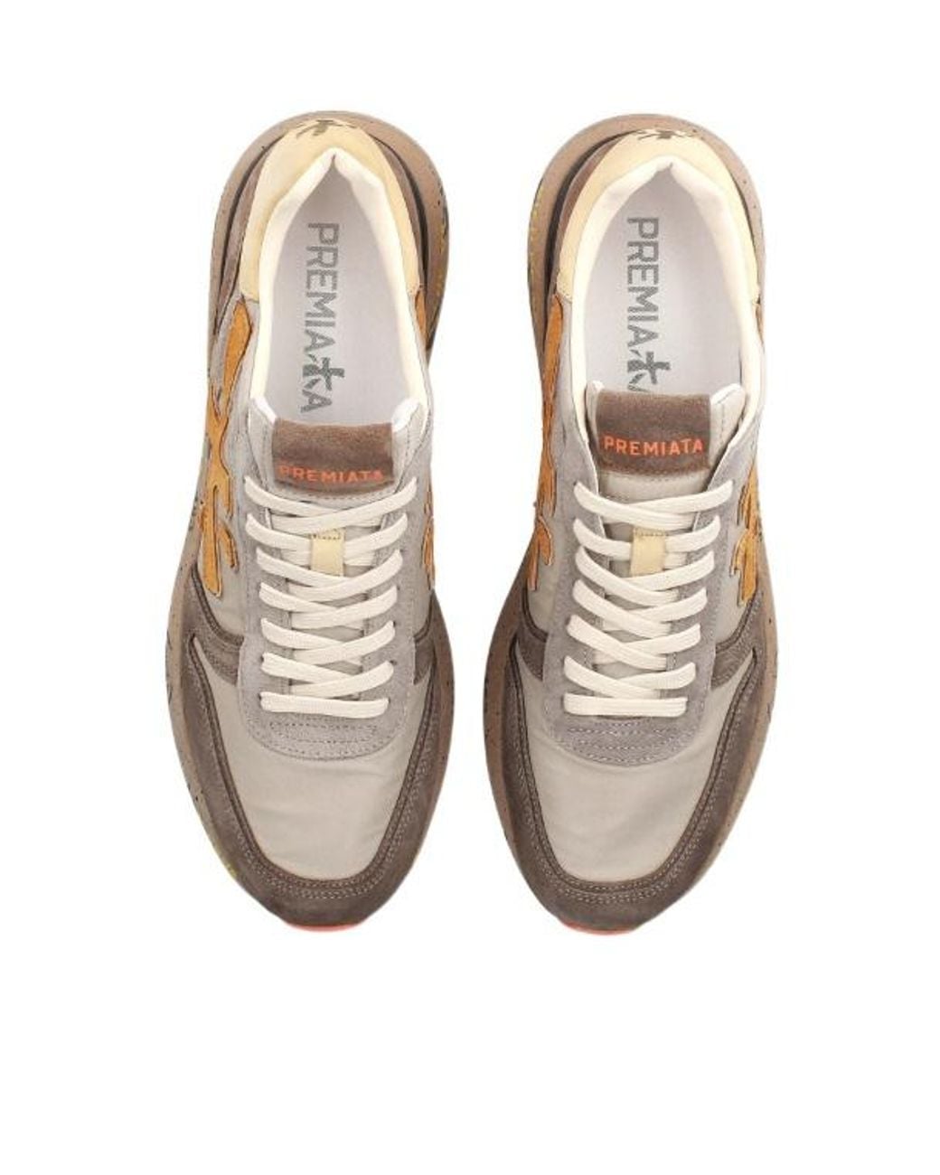 Premiata Multicolor Lace-Up Sneakers for men