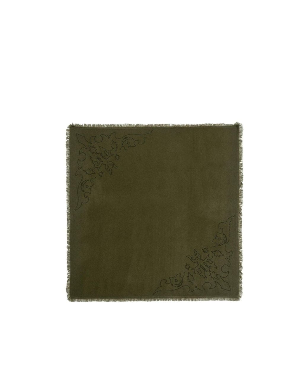 Zadig & Voltaire Green Stevie Strass Western Scarf