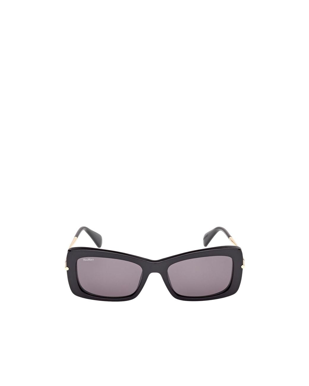 Max Mara White Rectangular Frame Sunglasses