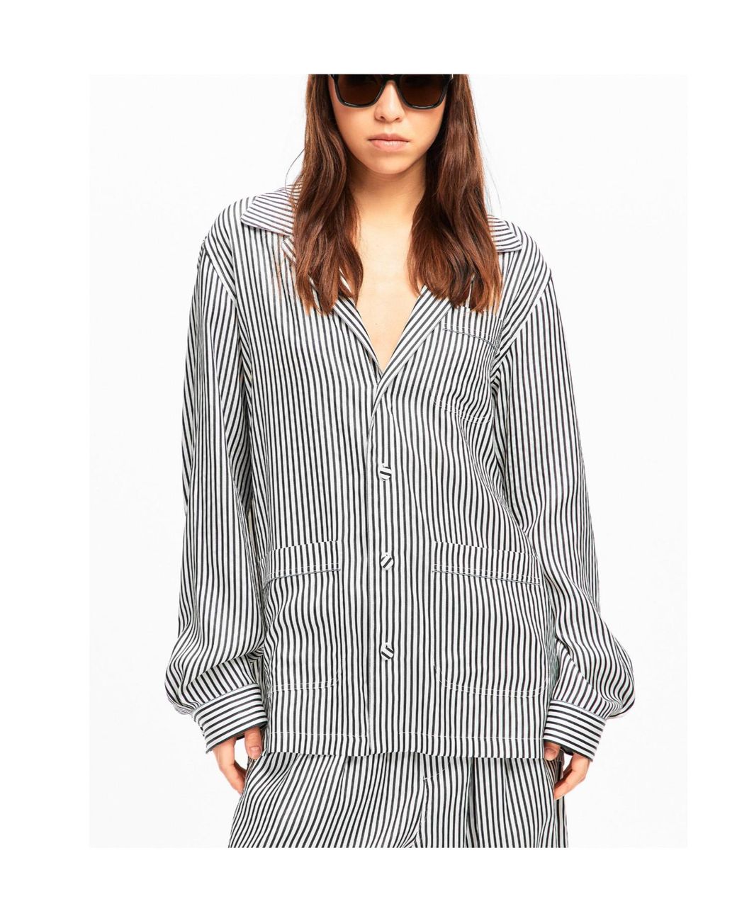 Tom Ford Gray Long Sleeve Printed Shirt