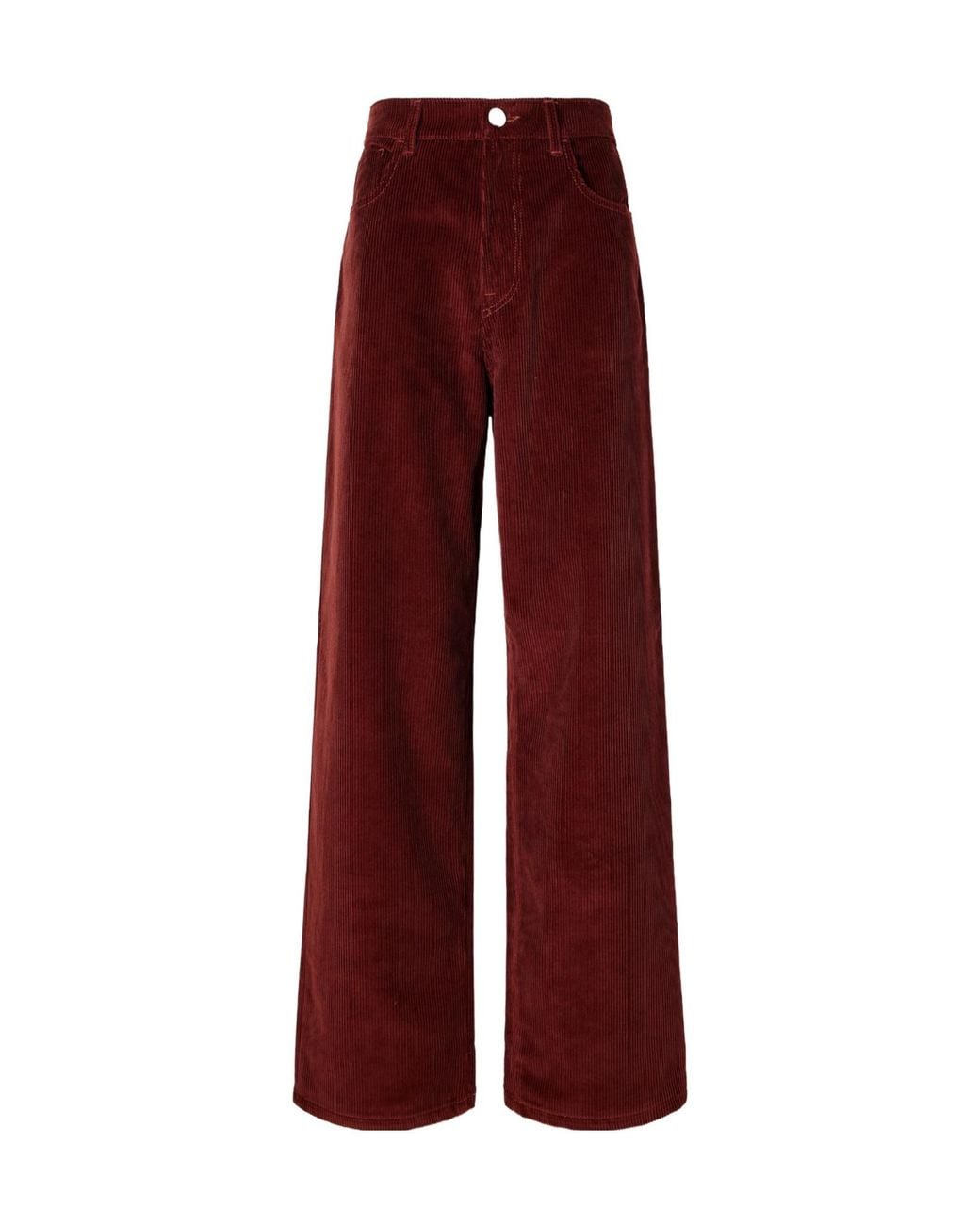 Rohe Red Corduroy Wide-Leg Pants