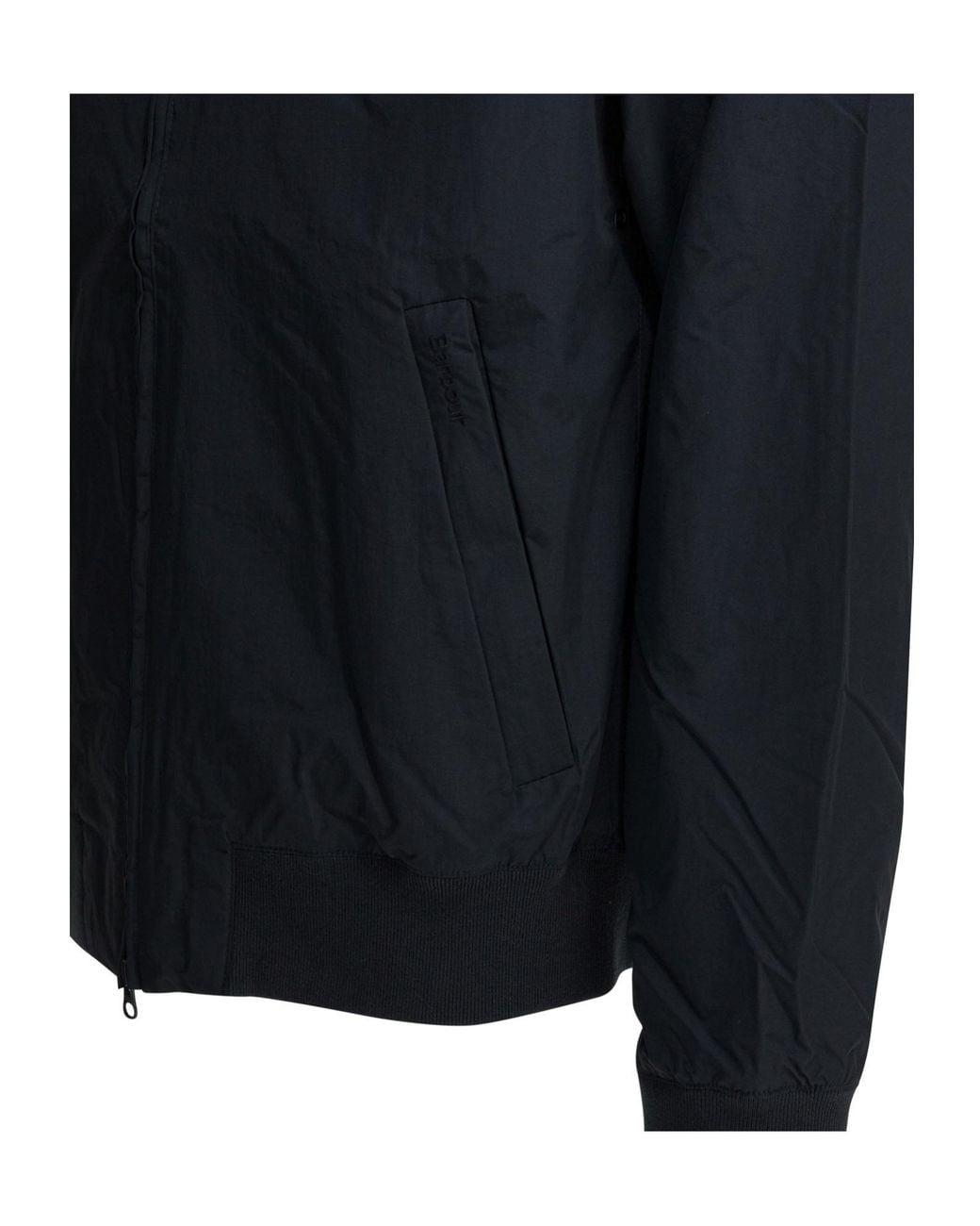 Barbour Blue Zip-Up Bomber Jacket for men