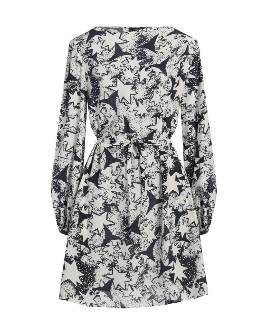 Weekend by Maxmara Gray Midnight Mini Dress Silk