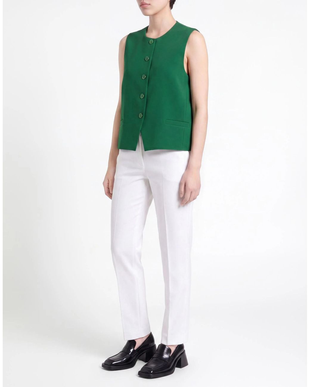 Max Mara Green Solidcolor Blazer