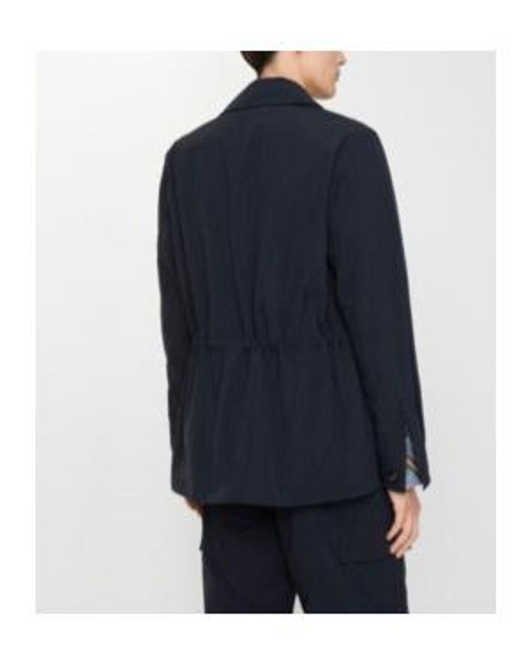 Burberry Blue Ekd Embroidered Long Sleeved Jacket for men
