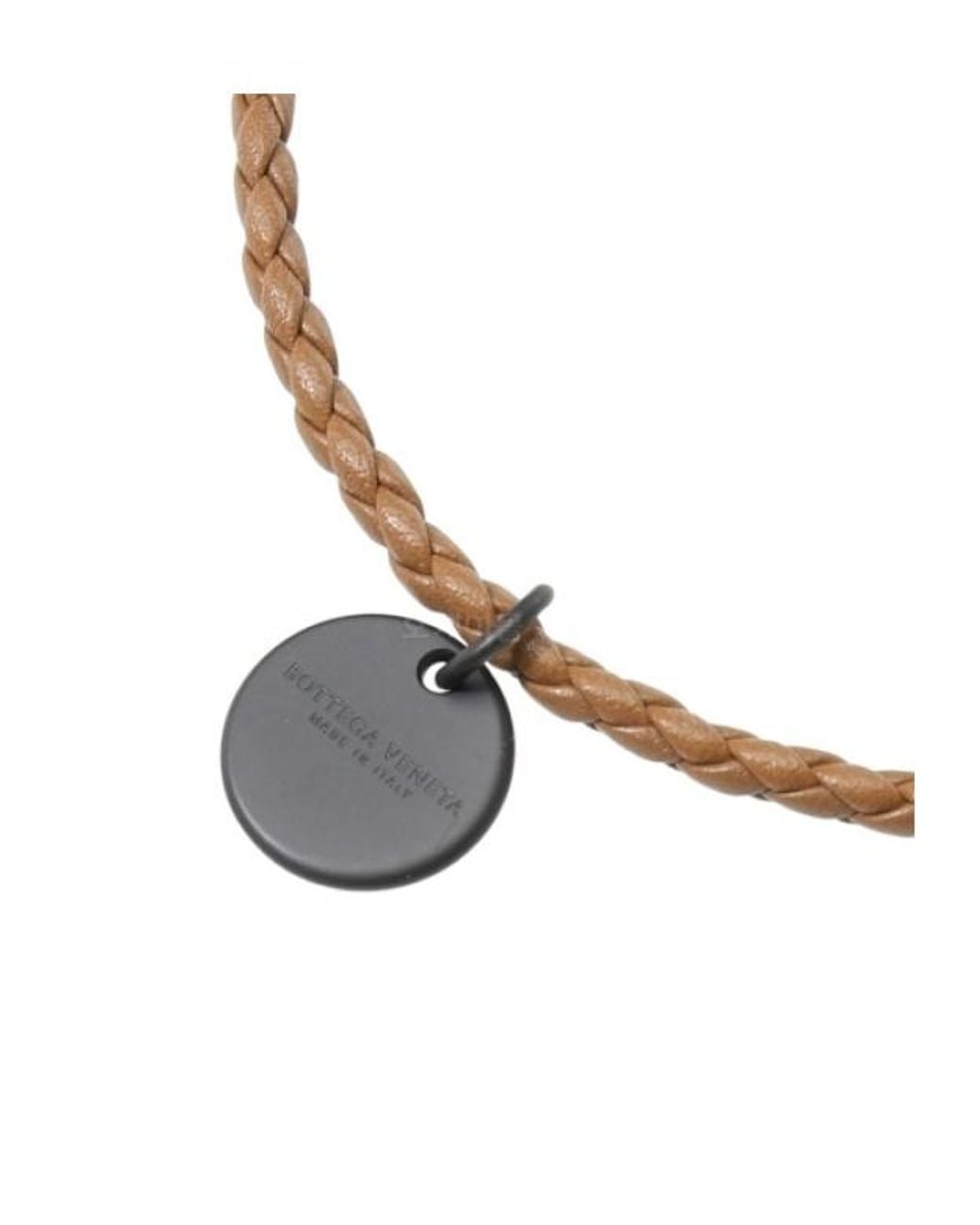 Bottega Veneta Metallic Braided Knot Bracelet
