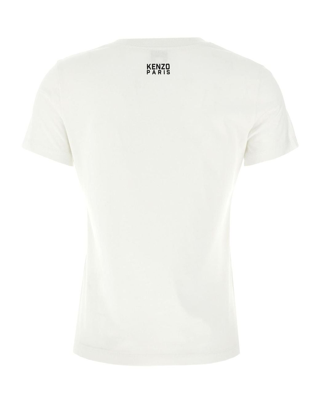 KENZO White Happy Tiger Crewneck T-Shirt