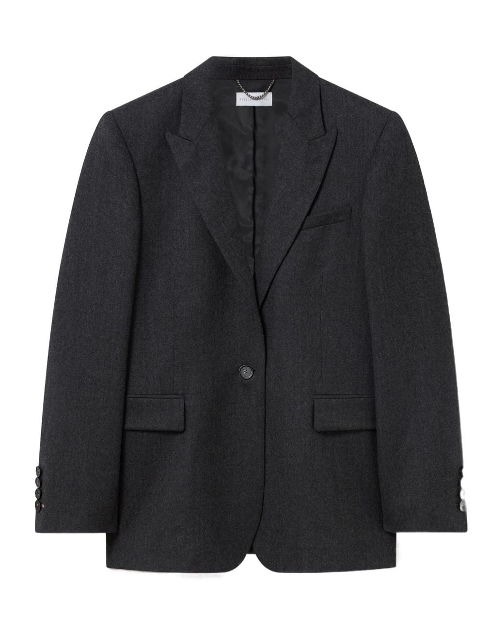 Stella McCartney Black Single-Breasted Tailored Blazer
