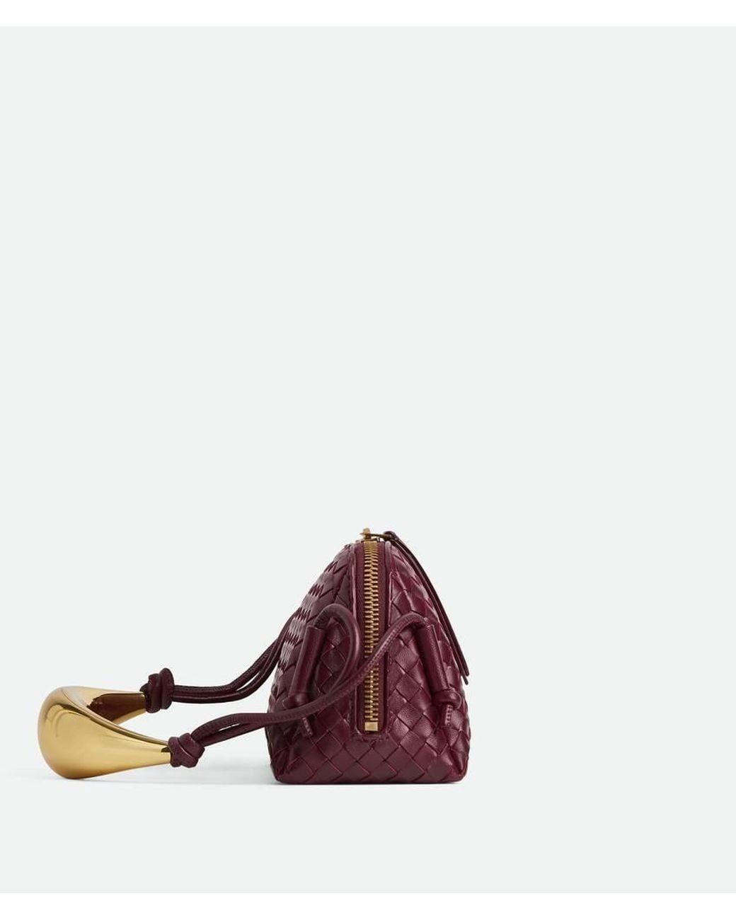 Bottega Veneta Red Concert Pouch Handle