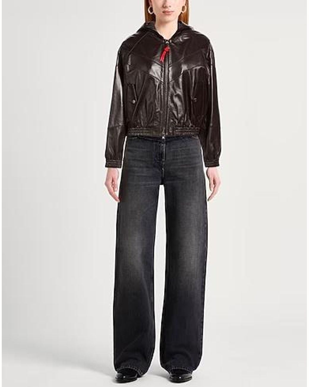 MAX&Co. Black Minimalist Leather Jacket
