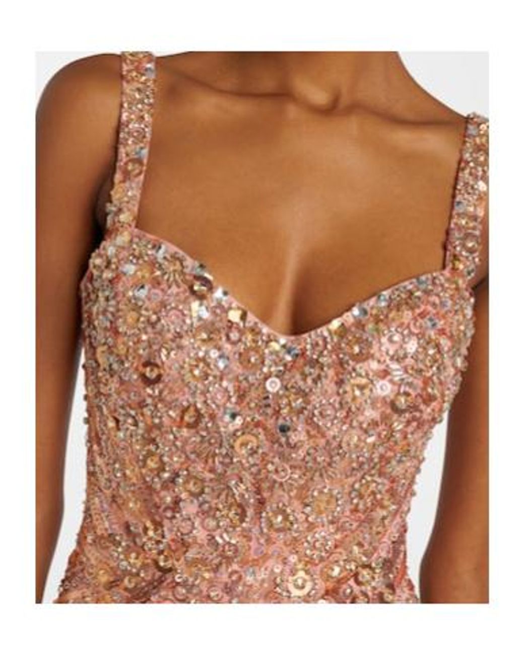 Jenny Packham White Da Vinci Embellished Bustier Gown