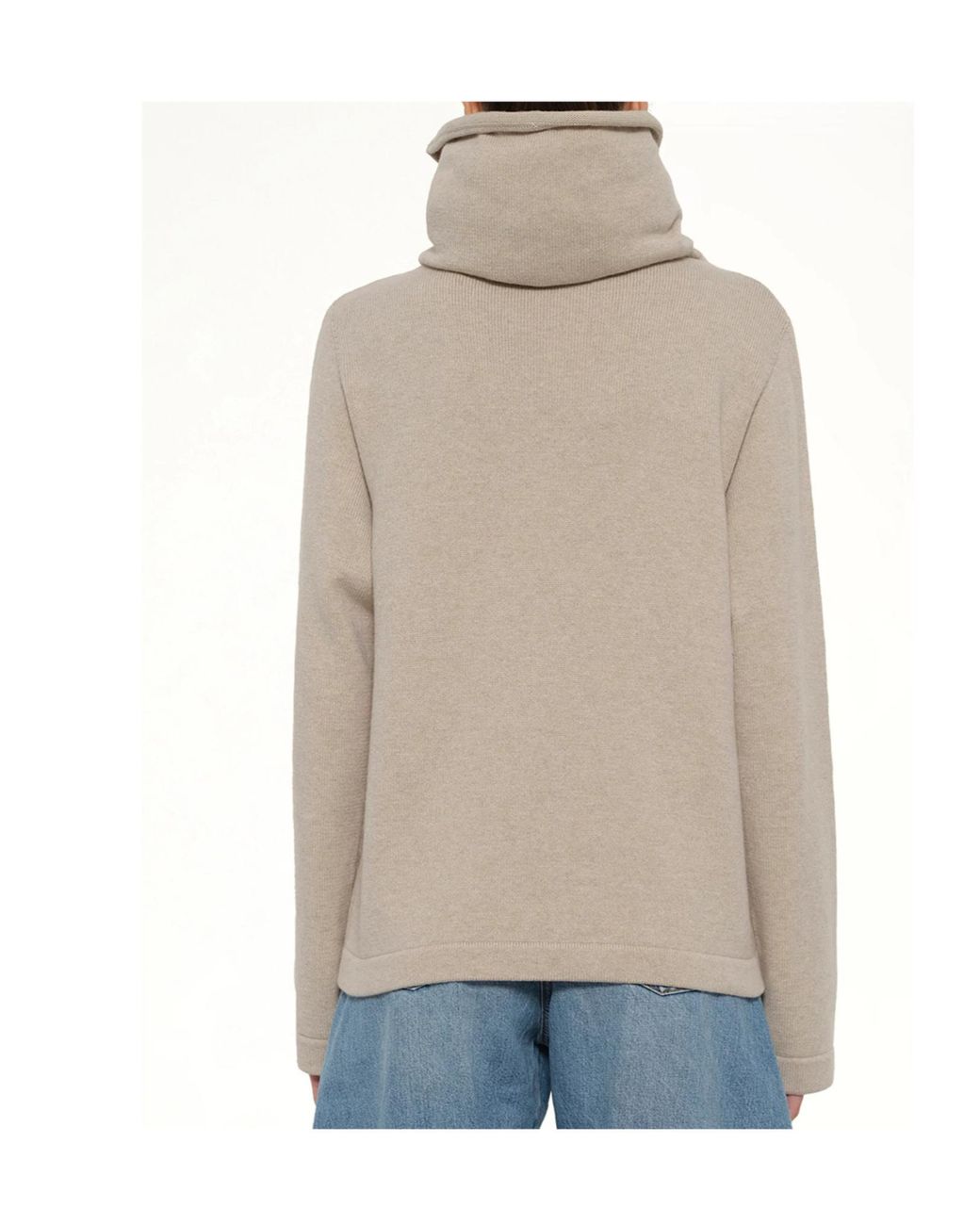 Alaïa Natural Alaïa High Neck Jumper